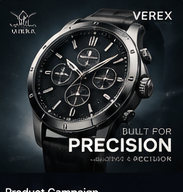 Luxury watch campaign mockup.