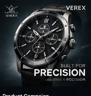 Luxury watch campaign mockup.
