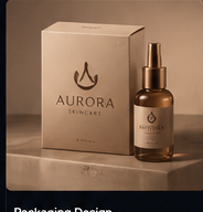 Packaging design and bottle render.